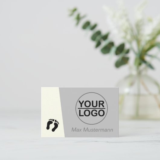 Fußpflege mit Vorlage LOGO 名刺 (スタンド正面)