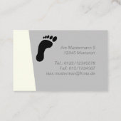 Fußpflege mit Vorlage LOGO 名刺 (裏面)