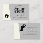 Fußpflege mit Vorlage LOGO 名刺 (正面/裏面)