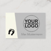 Fußpflege mit Vorlage LOGO 名刺 (正面)