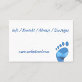 Fußpflege Pediküre 名刺 (裏面)