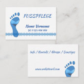 Fußpflege Pediküre 名刺 (正面/裏面)