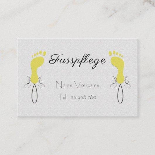 Fußpflege Pediküre 名刺 (正面)
