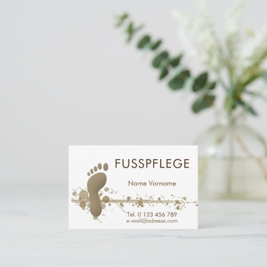 Fusspflege Pediküre 名刺 (スタンド正面)