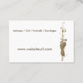 Fusspflege Pediküre 名刺 (裏面)