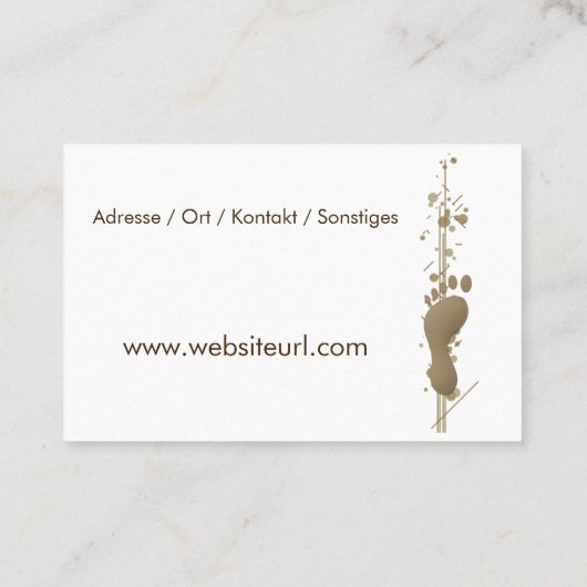 Fusspflege Pediküre 名刺 (裏面)