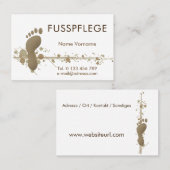 Fusspflege Pediküre 名刺 (正面/裏面)