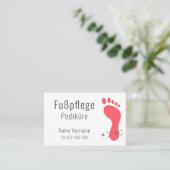 Fußpflege Pediküre 名刺 (スタンド正面)