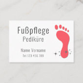 Fußpflege Pediküre 名刺 (正面)