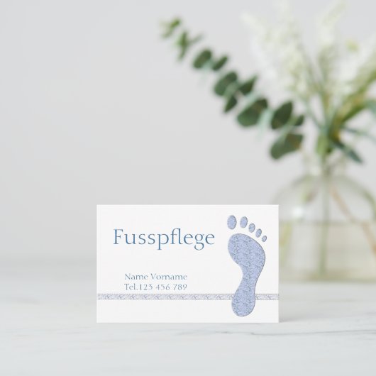 Fußpflege Pediküre 名刺 (スタンド正面)