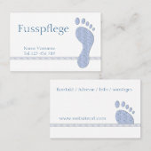 Fußpflege Pediküre 名刺 (正面/裏面)
