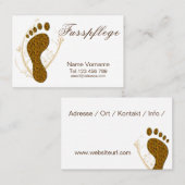 Fusspflege Pediküre 名刺 (正面/裏面)