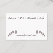 Fusspflege Pediküre 名刺 (裏面)