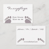 Fusspflege Pediküre 名刺 (正面/裏面)