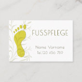 Fußpflege Pediküre 名刺 (正面)