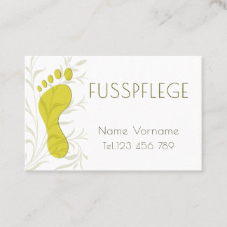 Fußpflege Pediküre 名刺
