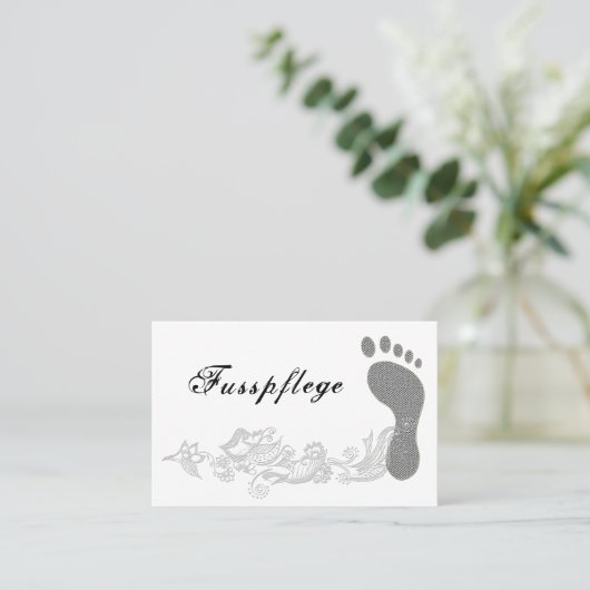 Fußpflege Pediküre 名刺 (スタンド正面)