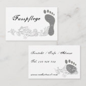 Fußpflege Pediküre 名刺 (正面/裏面)