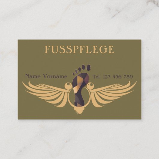 Fusspflege Podologe 名刺 (正面)