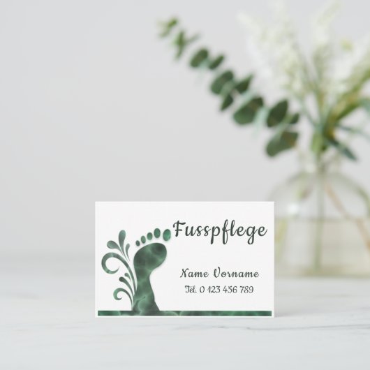 Fusspflege - Podologe 名刺 (スタンド正面)