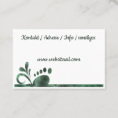 Fusspflege - Podologe 名刺 (裏面)