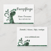 Fusspflege - Podologe 名刺 (正面/裏面)