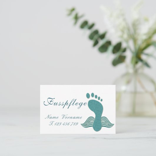Fusspflege Podologe 名刺 (スタンド正面)
