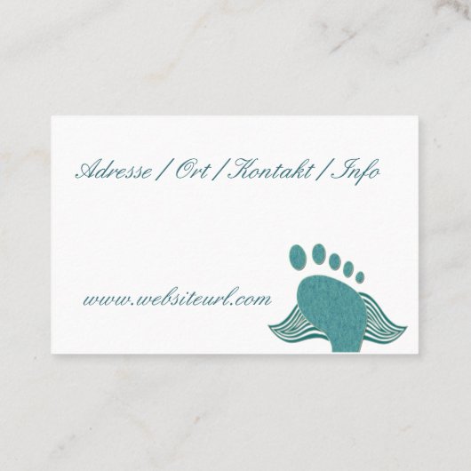 Fusspflege Podologe 名刺 (裏面)