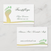 Fußpflege Podologe 名刺 (正面/裏面)