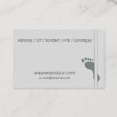 Fusspflege Podologe 名刺 (裏面)