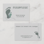 Fusspflege Podologe 名刺 (正面/裏面)