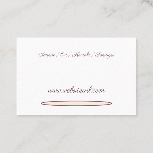 Fusspflege Podologe 名刺 (裏面)