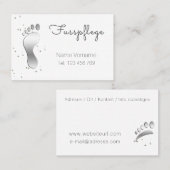 Fusspflege Podologe 名刺 (正面/裏面)