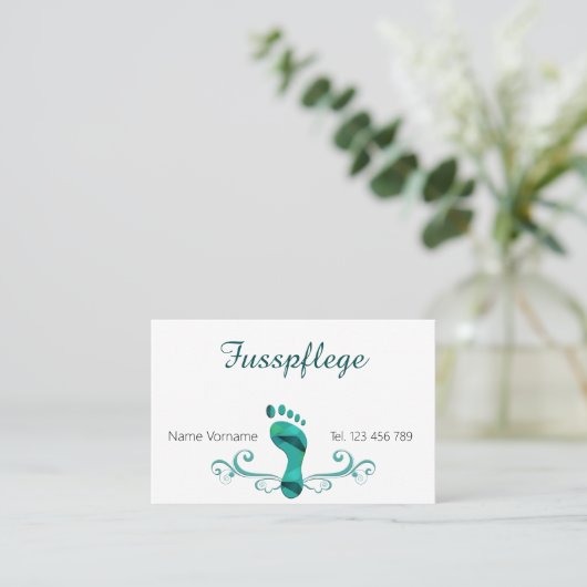 Fusspflege Podologe 名刺 (スタンド正面)