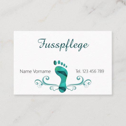 Fusspflege Podologe 名刺 (正面)
