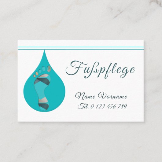 Fusspflege Podologe 名刺 (正面)