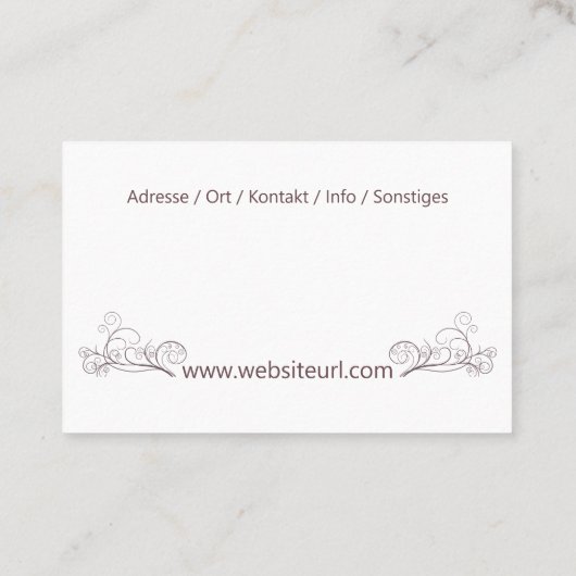 Fusspflege Podologe 名刺 (裏面)