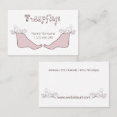 Fusspflege Podologe 名刺 (正面/裏面)