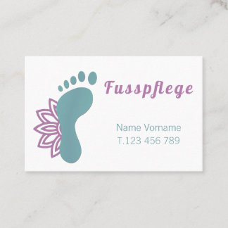 Fusspflege Podologe 名刺