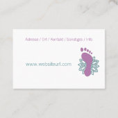 Fusspflege Podologe 名刺 (裏面)