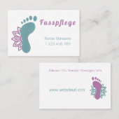 Fusspflege Podologe 名刺 (正面/裏面)
