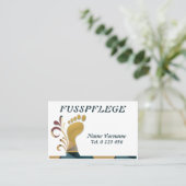 Fusspflege Podologe 名刺 (スタンド正面)