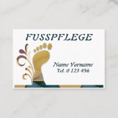 Fusspflege Podologe 名刺 (正面)