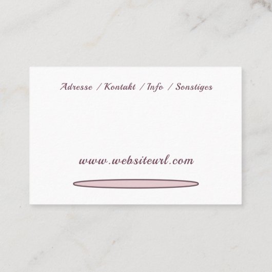 Fusspflege Podologe 名刺 (裏面)