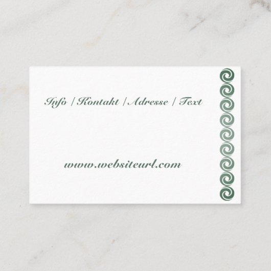 Fusspflege Podologe 名刺 (裏面)