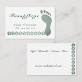 Fusspflege Podologe 名刺 (正面/裏面)