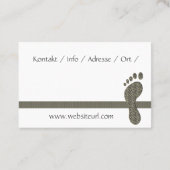 Fusspflege Podologe 名刺 (裏面)