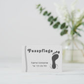 Fußpflege Podologe 名刺 (スタンド正面)