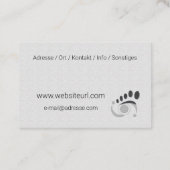 Fußpflege Podologe 名刺 (裏面)