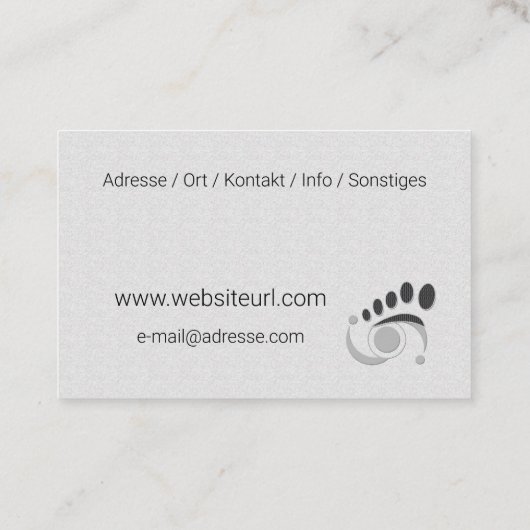 Fußpflege Podologe 名刺 (裏面)